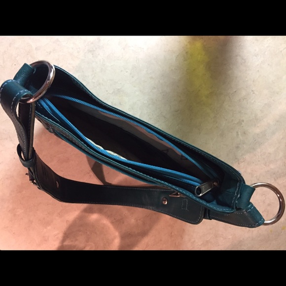 COPY - Leather Bag, teal color. Texian Leathers. - Picture 2 of 4